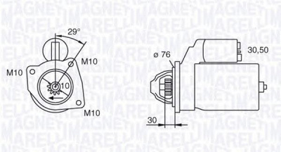 MAGNETI MARELLI 063280010010 -  Стартер